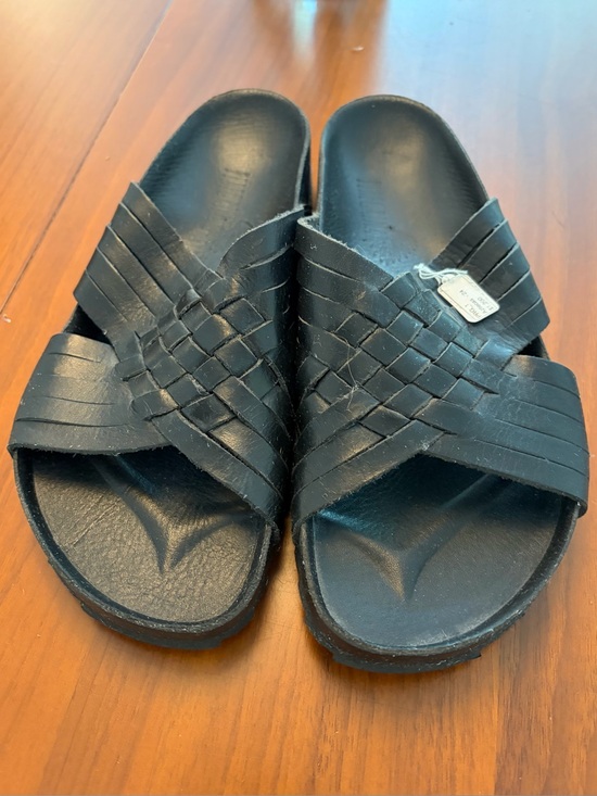 Peregrina Shoes - 100% Handcrafted Leather Mexican Peregrina Aztecas Sandals - Size 7 (24CM Mex)